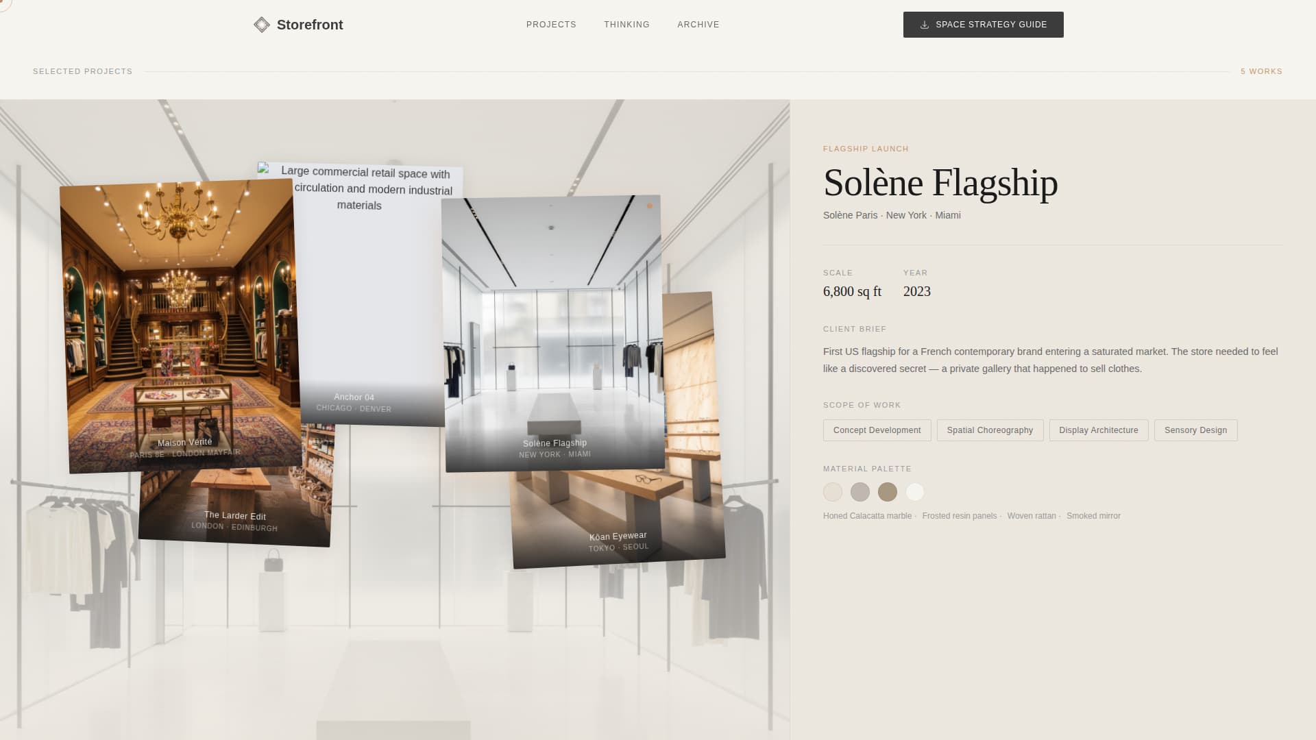Storefront - Immersive Retail Landing Page Template