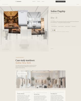 Storefront - Immersive Retail Landing Page Template