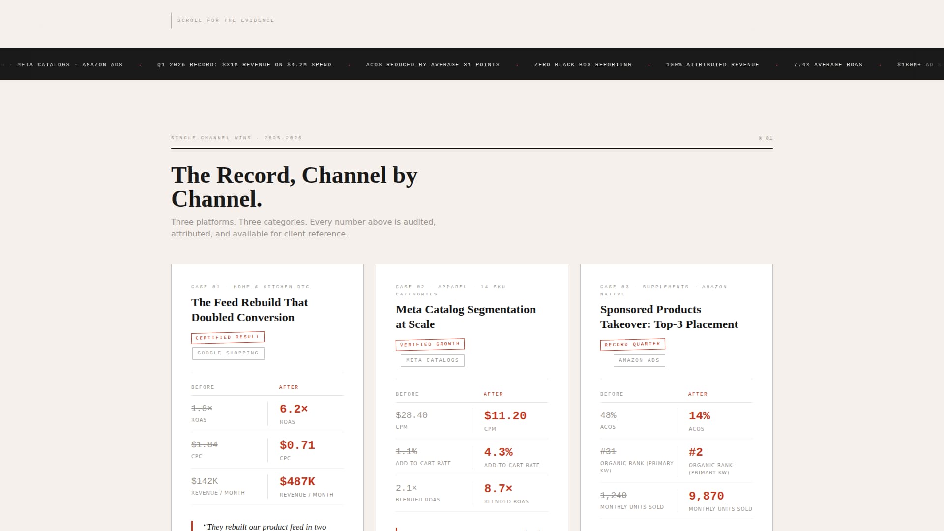 Bid - Proven Retail Landing Page Template