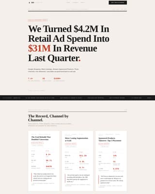 Bid - Proven Retail Landing Page Template
