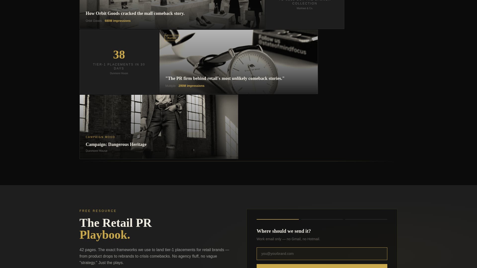 Retail Marketing & Agency Portfolio Website Template