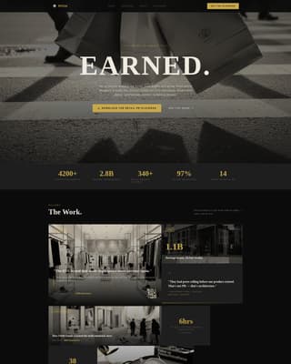 Retail Marketing & Agency Portfolio Website Template