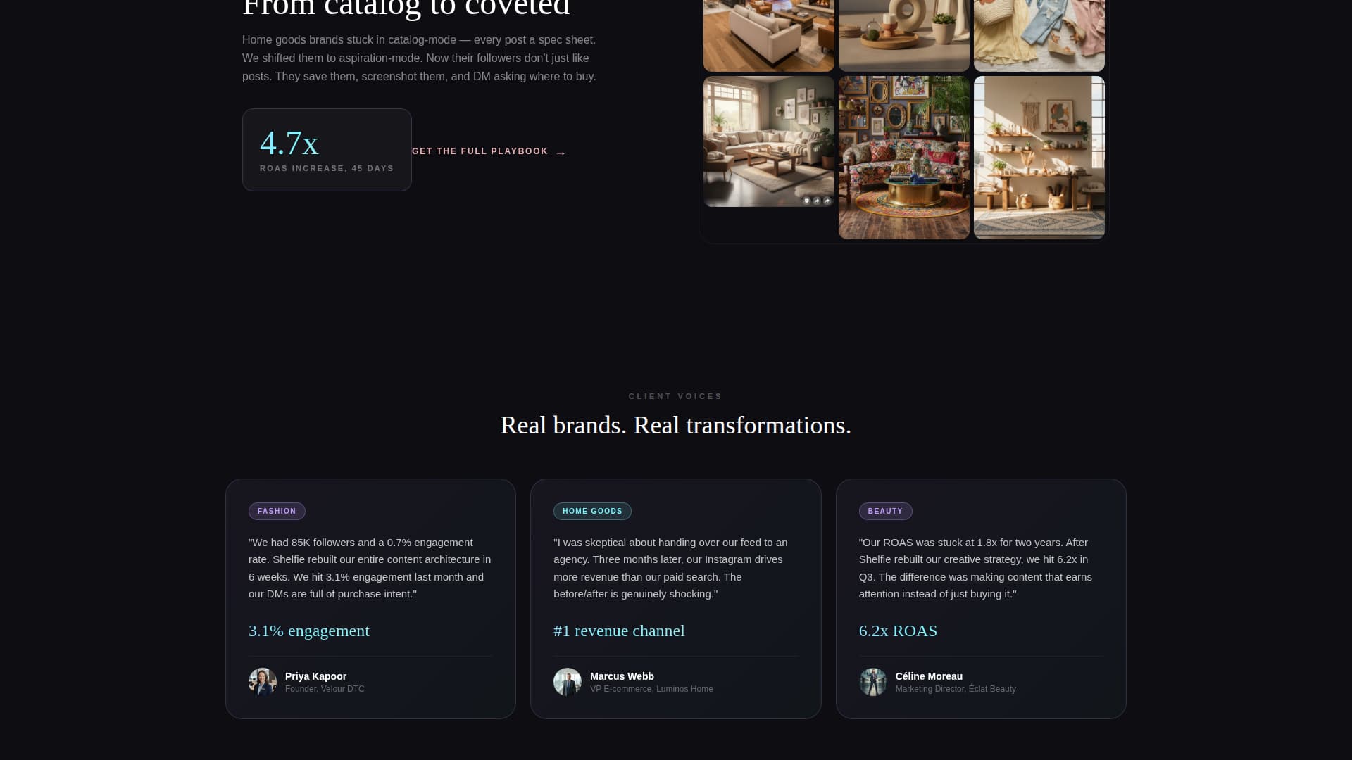 Shelfie - Scrollstopping Retail Landing Page Template