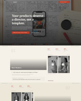 Spotlight - Bold Retailvideo Landing Page Template