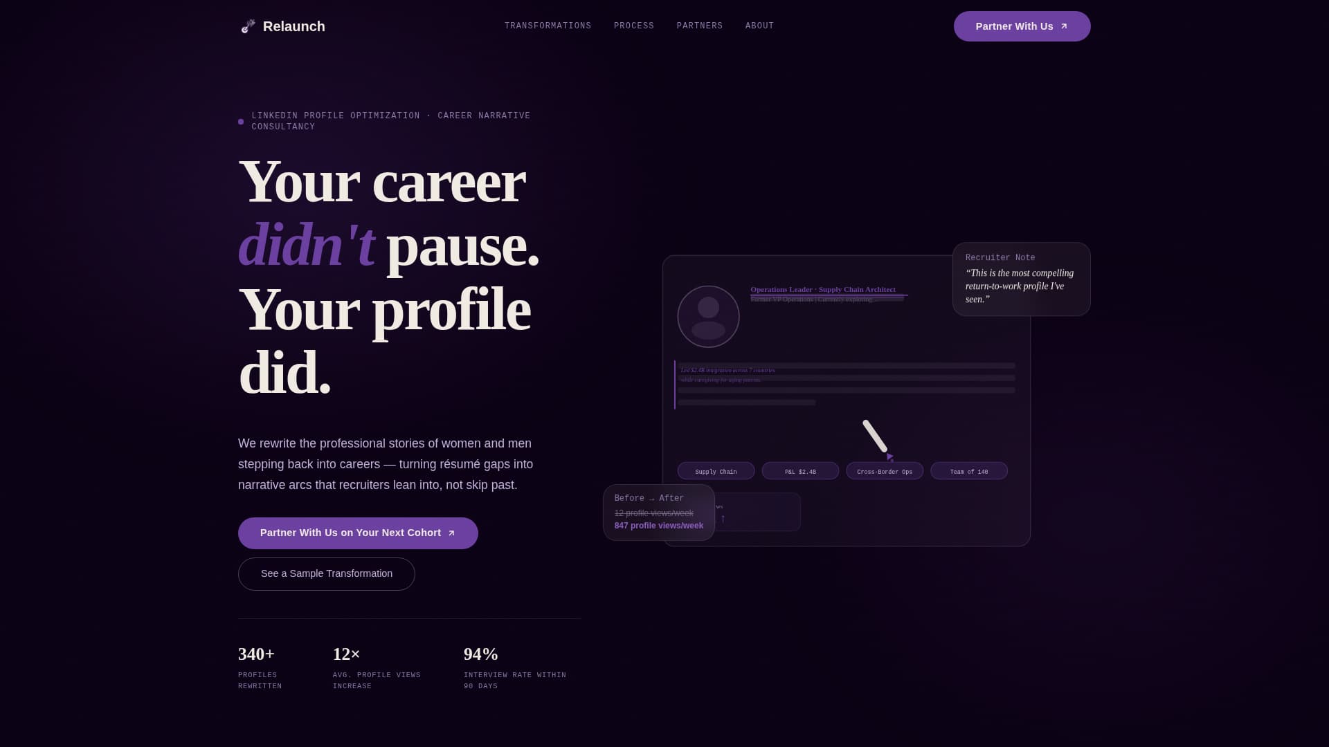 Return to Work (Career Break) Career Careers Website Template