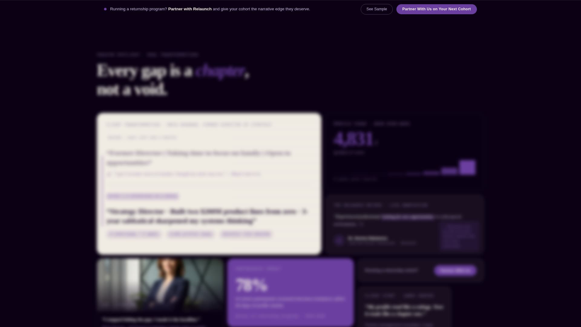 Return to Work (Career Break) Career Careers Website Template