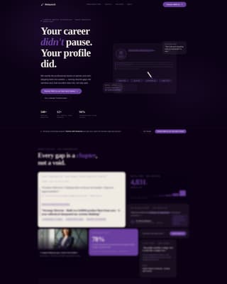Return to Work (Career Break) Career Careers Website Template