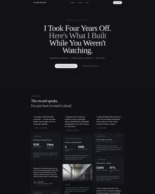Relaunch - Bold Returntowork Landing Page Template