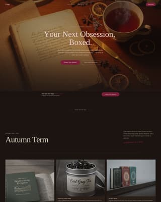 Curate - Immersive Academia Landing Page Template