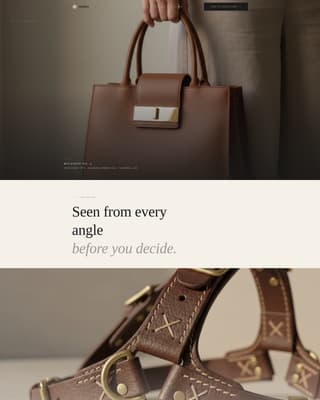 Bag & Luggage Brand Appointment Booking Website Template