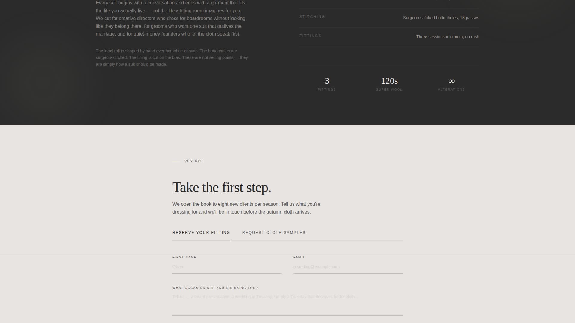 Drape - Exquisite Menswear Landing Page Template