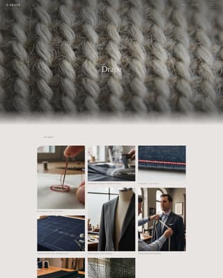 Drape - Exquisite Menswear Landing Page Template