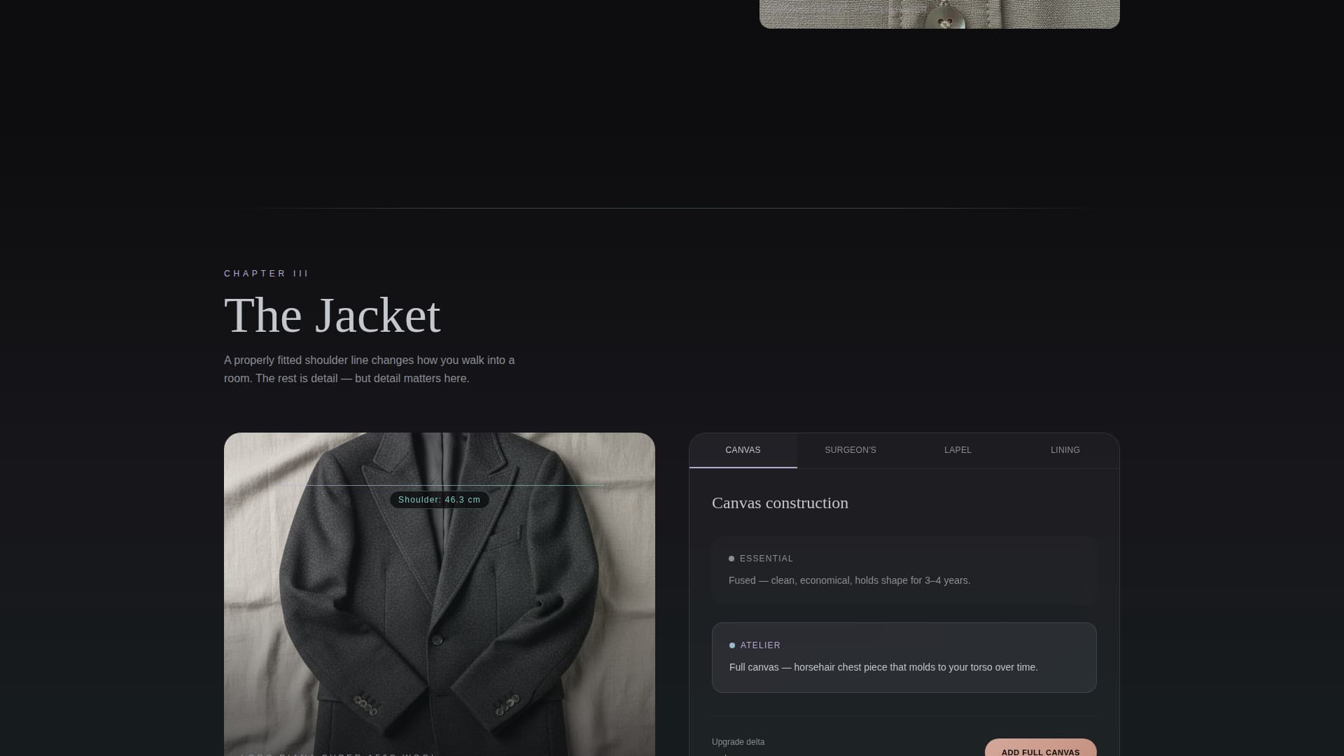 Bespoke - Precision Tailoring Landing Page Template