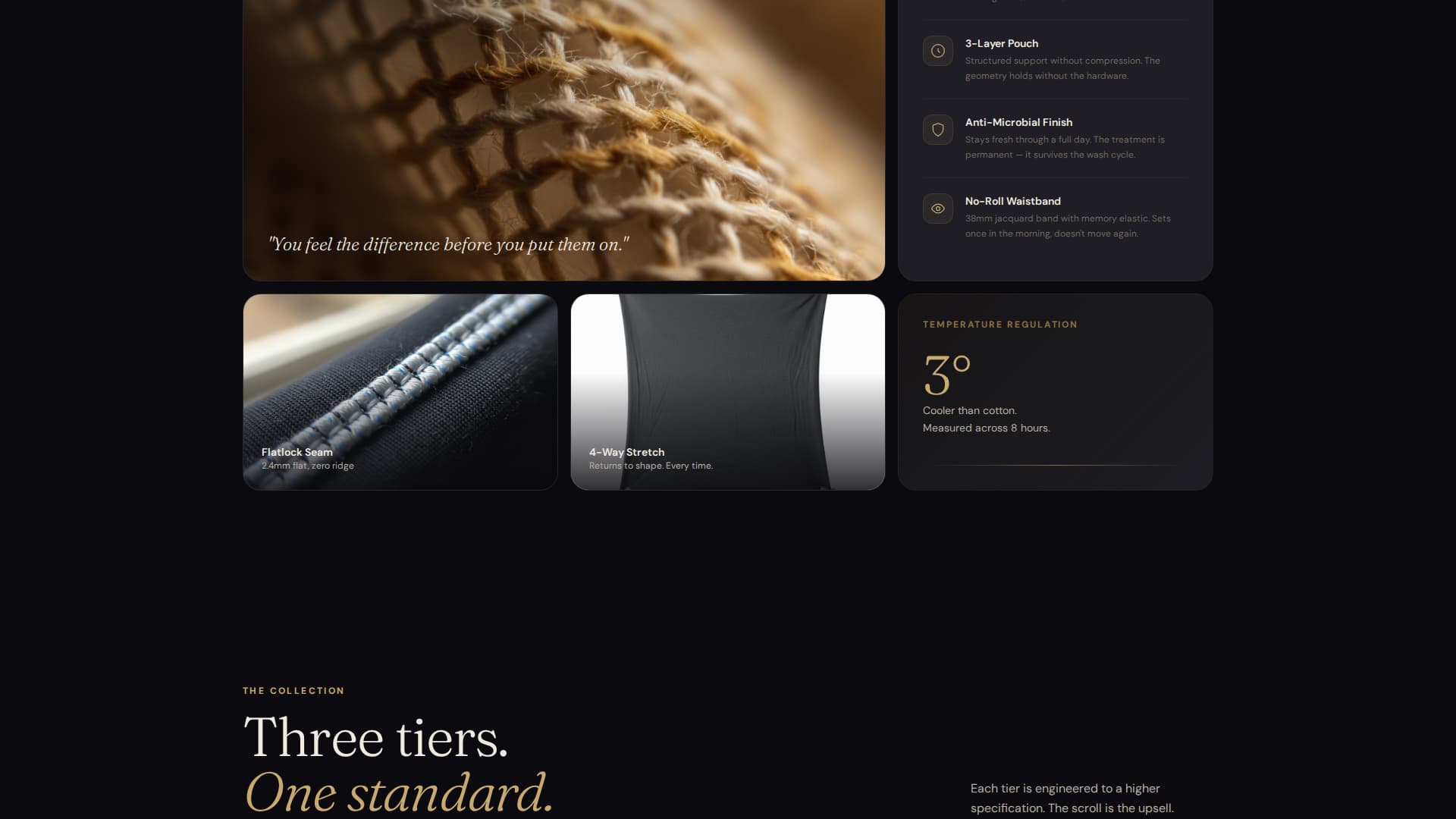 Drape - Luxurious Underwear Landing Page Template