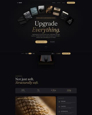Drape - Luxurious Underwear Landing Page Template