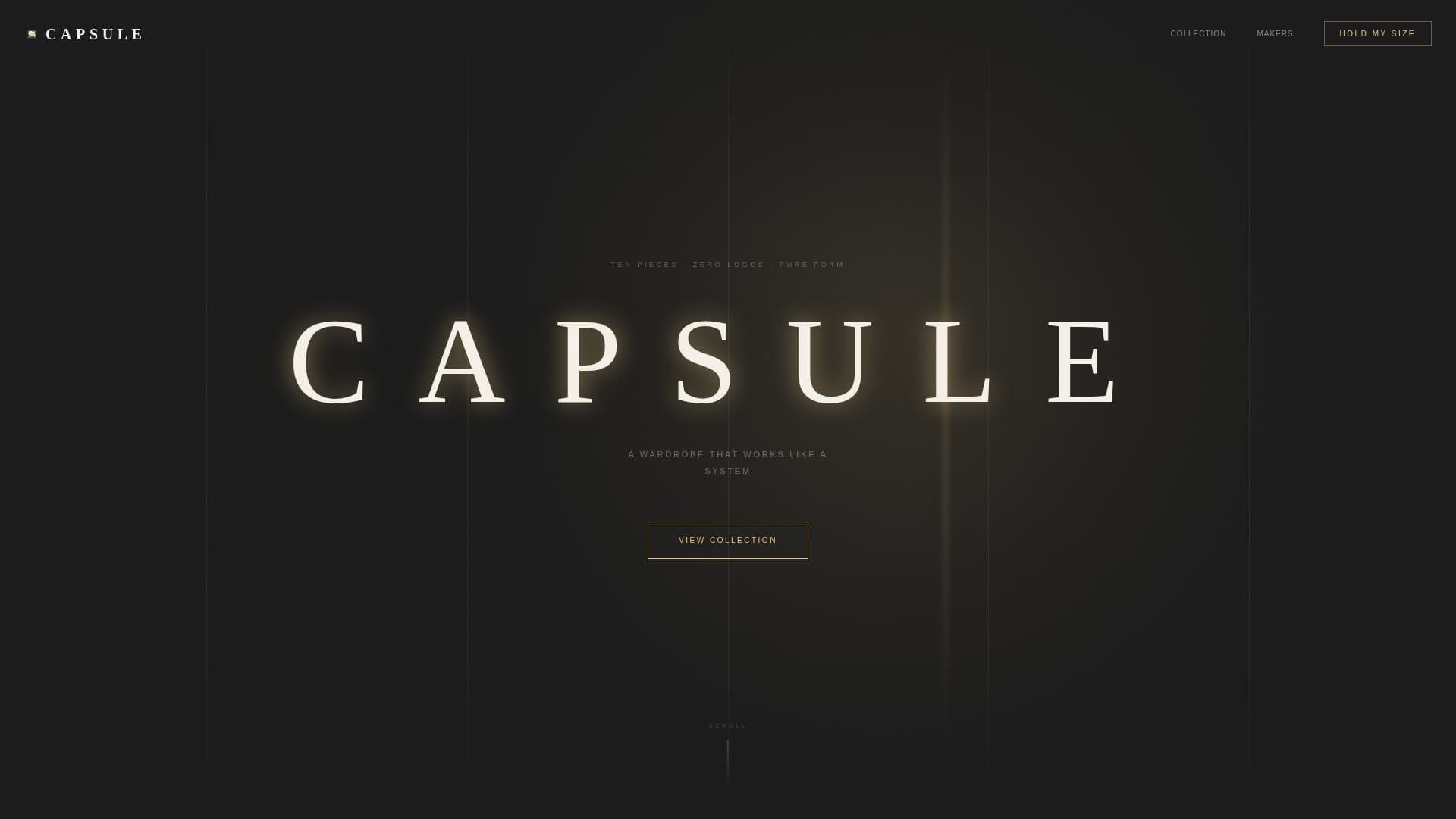 Capsule - Minimalist Clothing Landing Page Template