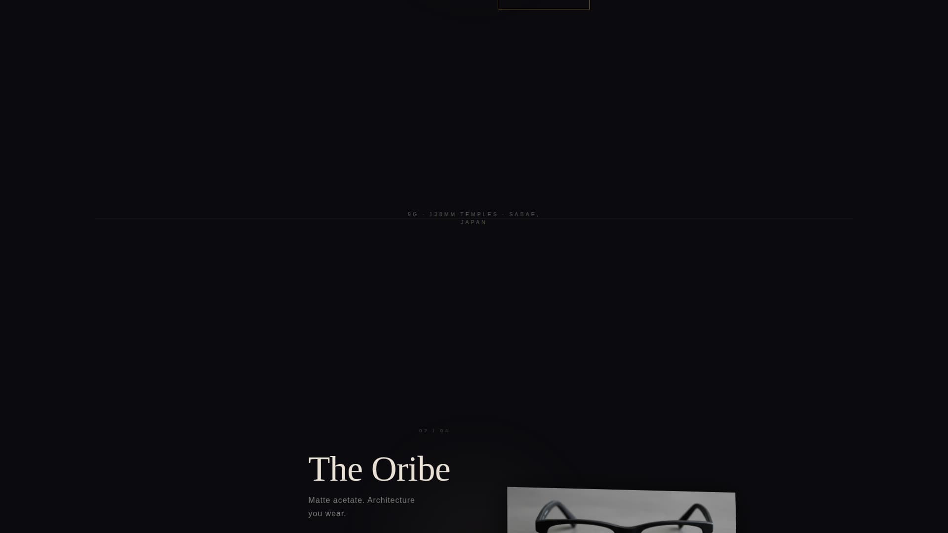 Frame - Invisible Eyewear Landing Page Template