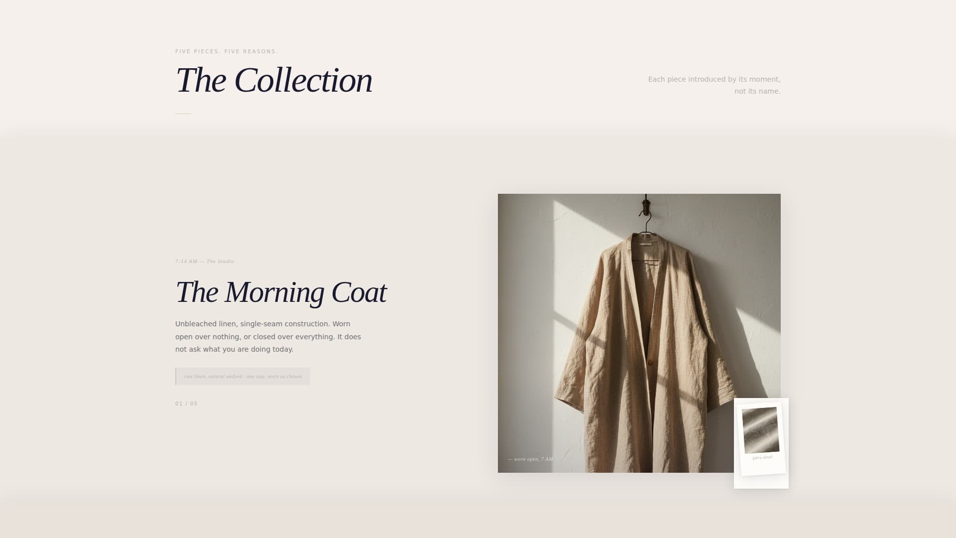 Drape - Minimalist Fashion Landing Page Template