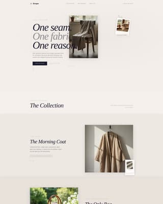 Drape - Minimalist Fashion Landing Page Template