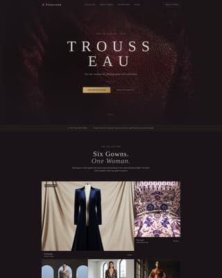 Trousseau - Elegant Motherofthebride Landing Page Template