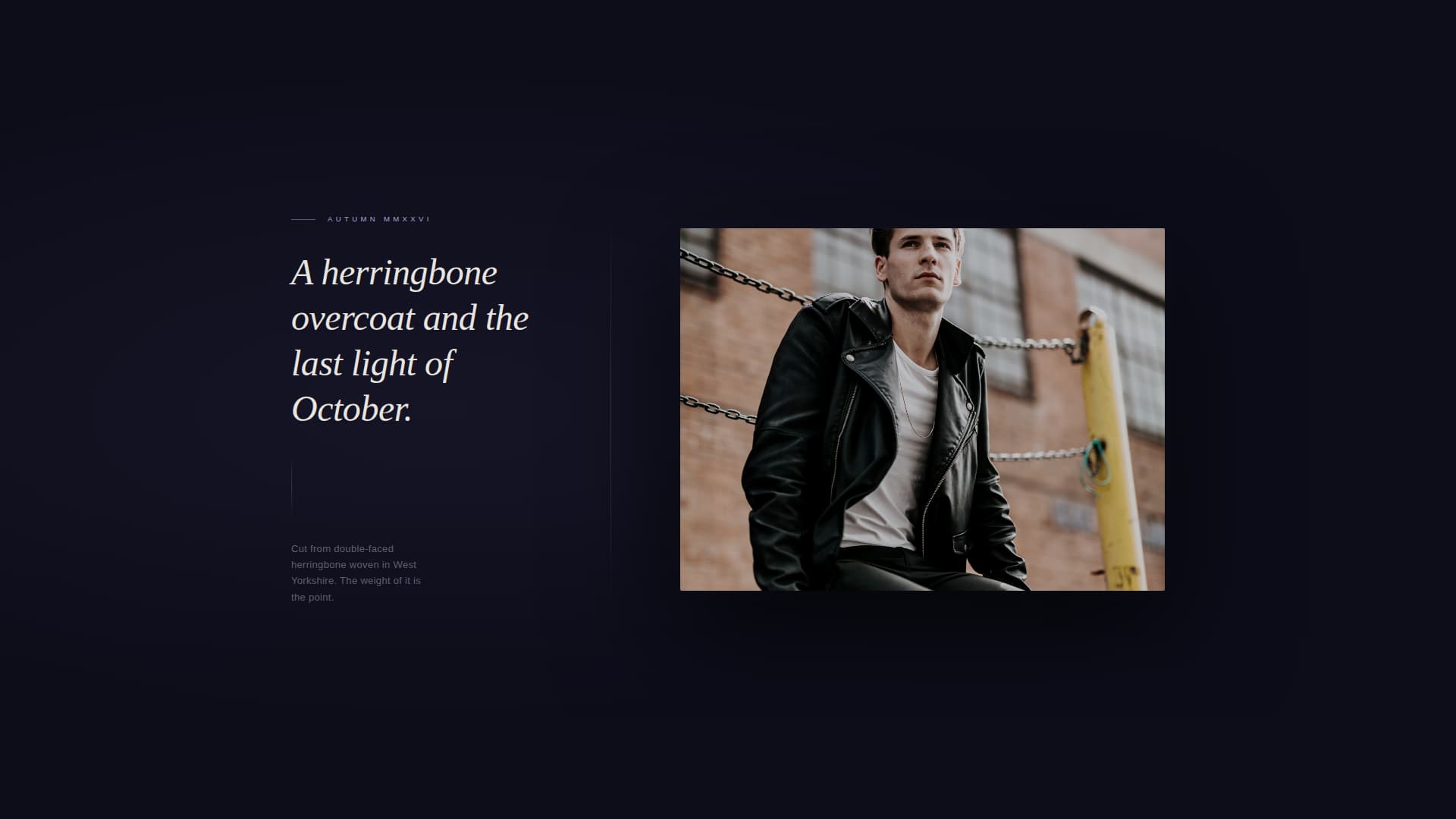 Heritage - Refined Clothier Landing Page Template