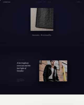 Heritage - Refined Clothier Landing Page Template