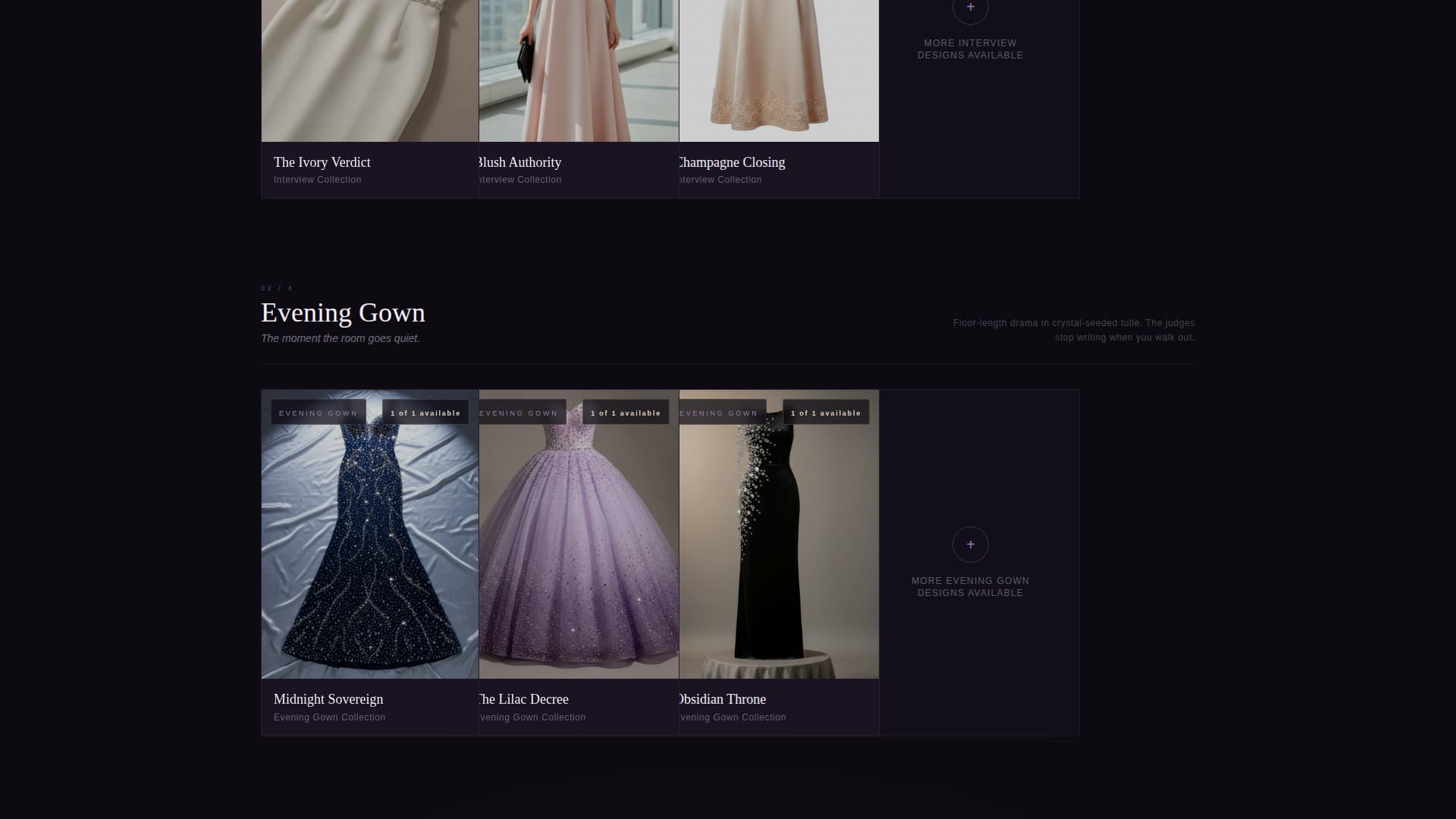 Gown - Exclusive Pageant Landing Page Template