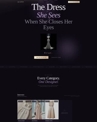 Gown - Exclusive Pageant Landing Page Template