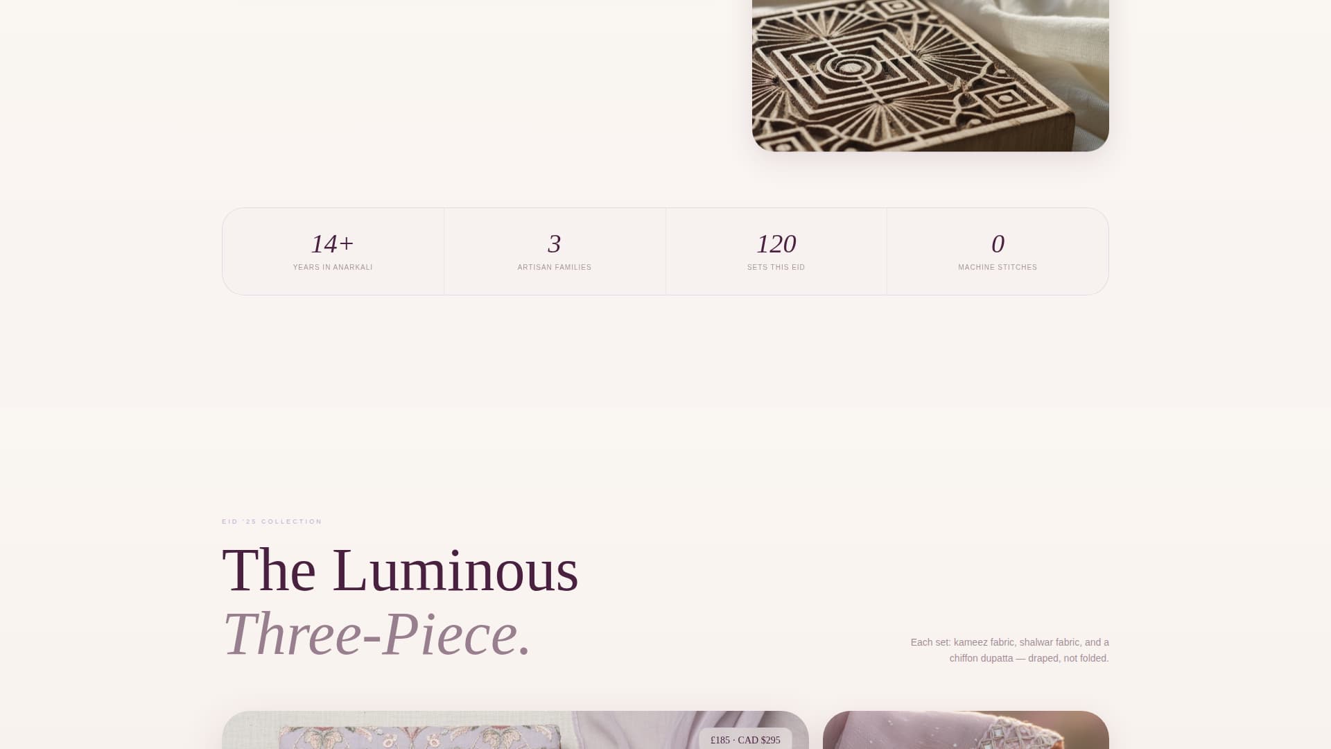Silhouette - Elegant Shalwarkameez Landing Page Template