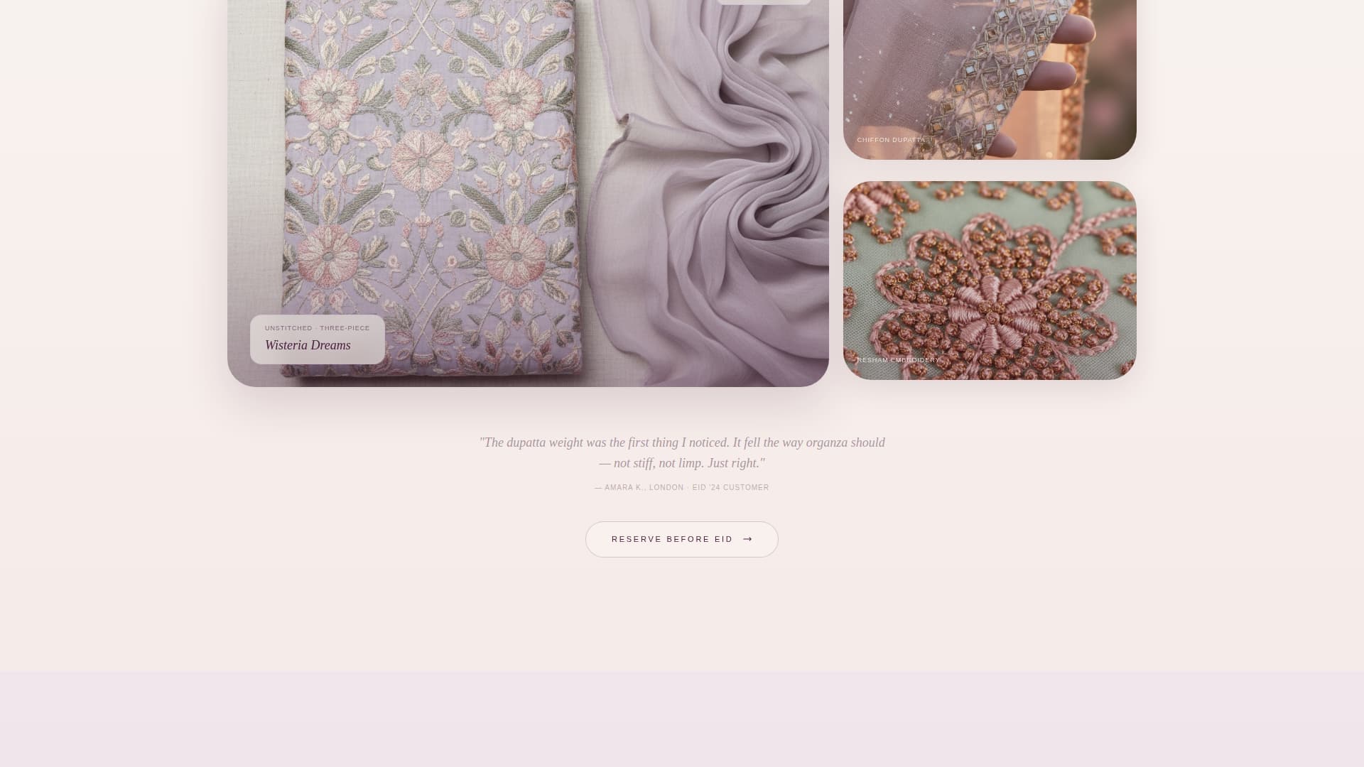 Silhouette - Elegant Shalwarkameez Landing Page Template