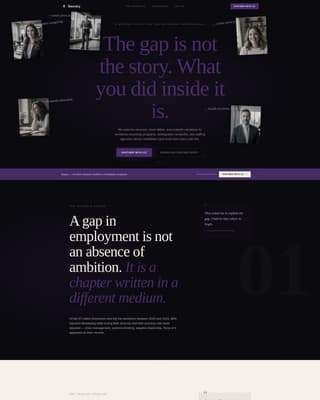 Reentry - Compelling Returntowork Landing Page Template