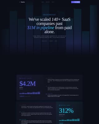 SaaS Marketing & Agency Booking Website Template