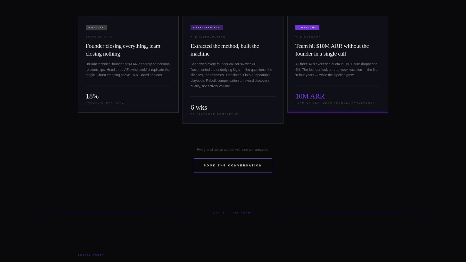 Closer - Masterful Salesexecutive Landing Page Template
