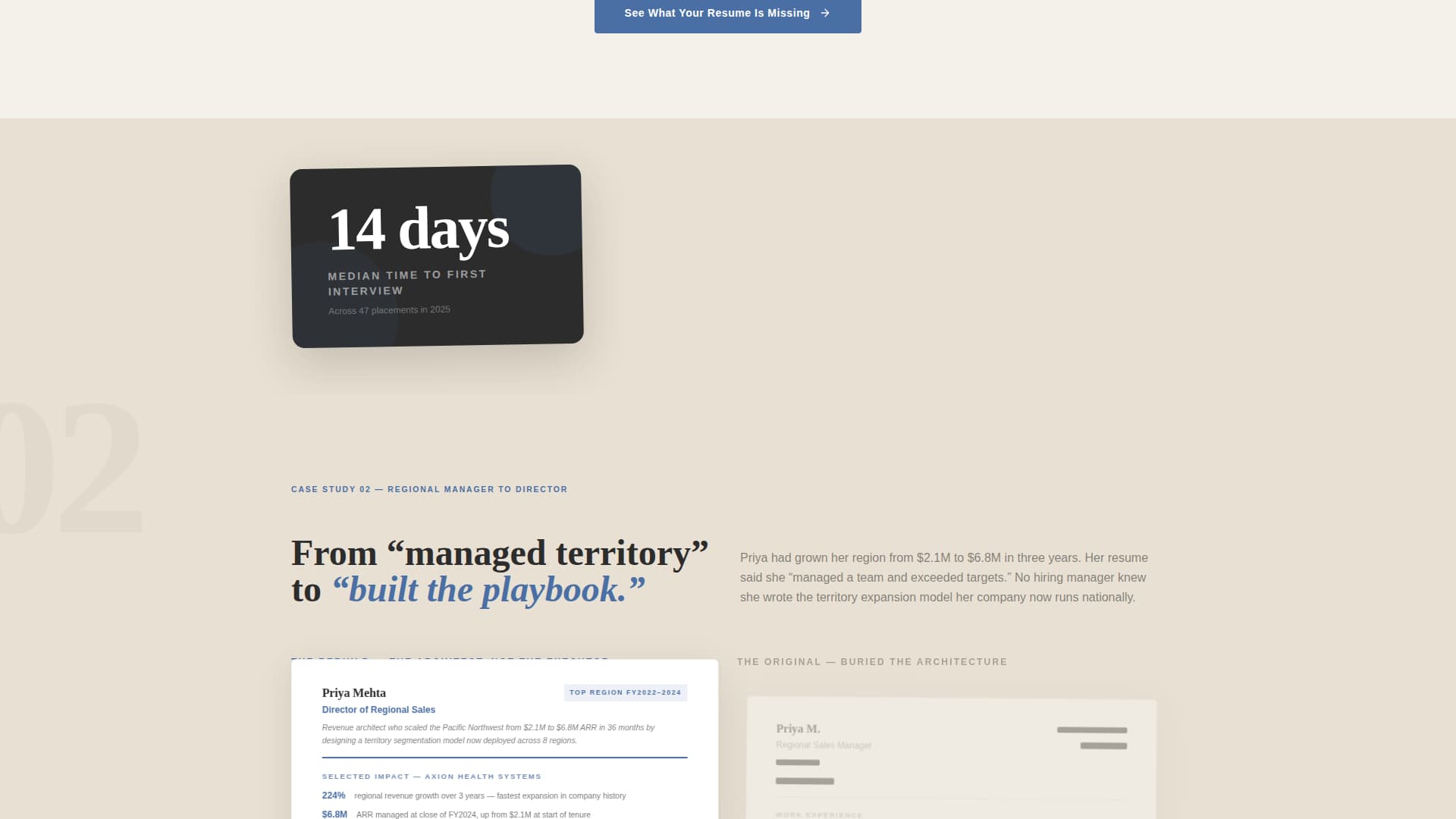 Closer - Quotacrushing Resume Landing Page Template