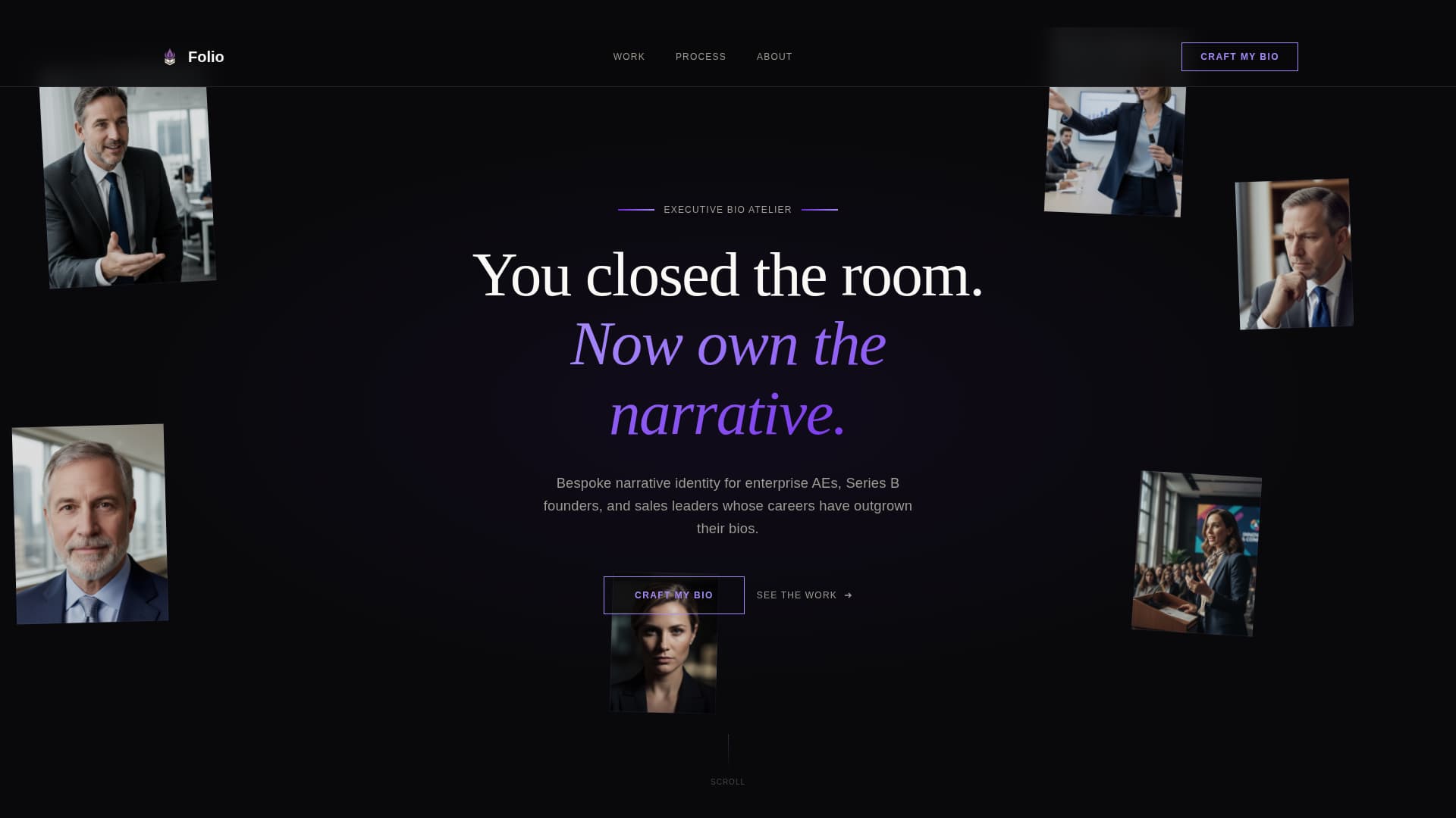 Folio - Elite Salesprofessional Landing Page Template