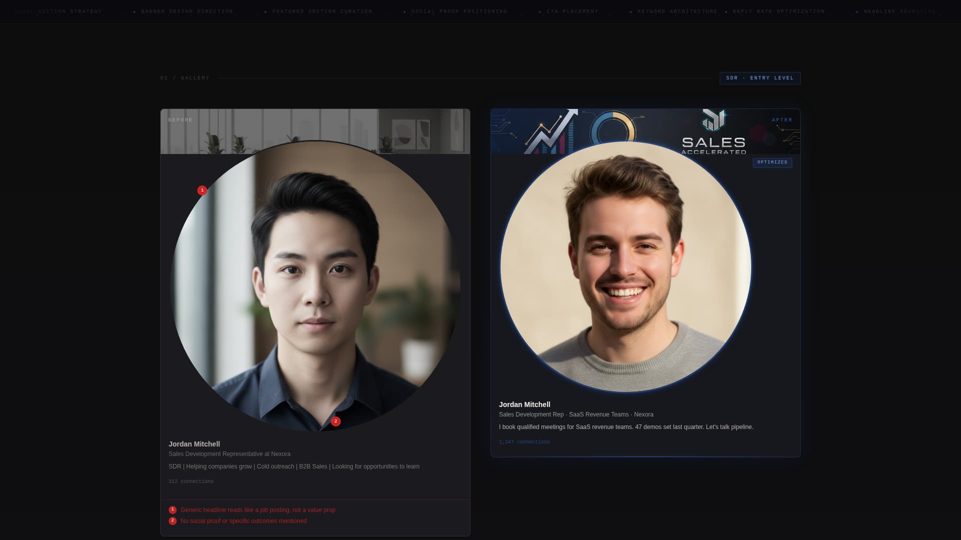 Prospect - Powerful Linkedinoptimization Landing Page Template