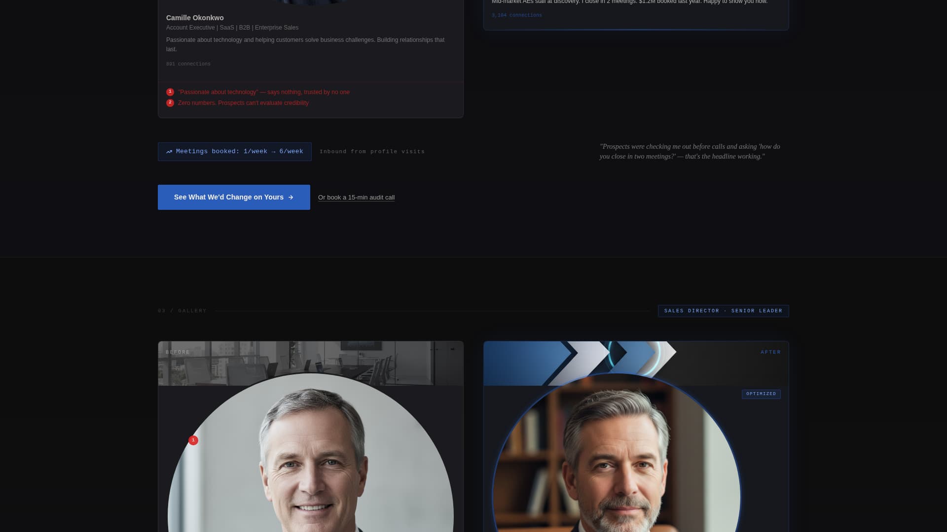 Prospect - Powerful Linkedinoptimization Landing Page Template
