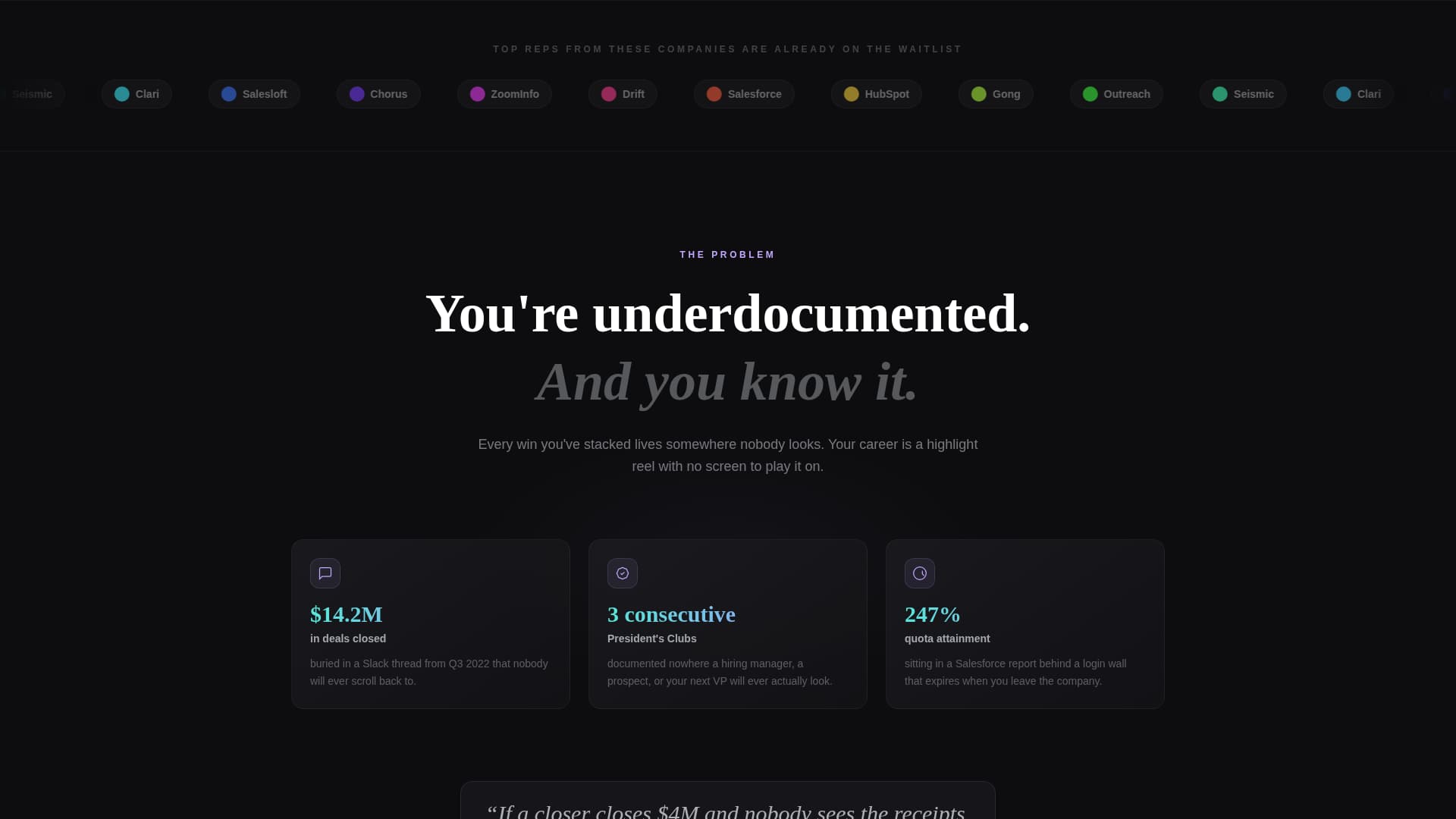 Closer - Elite Salesprofessional Landing Page Template