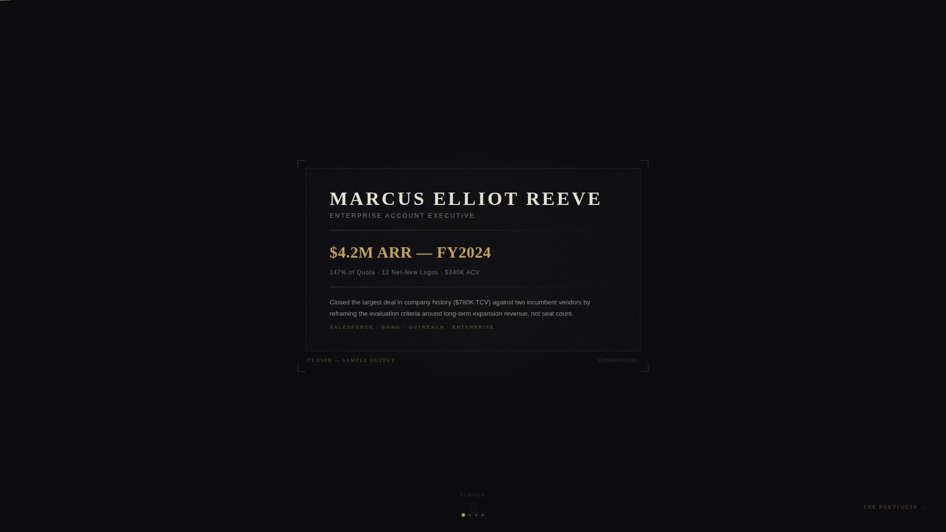 Closer - Highimpact Salesprofessional Landing Page Template