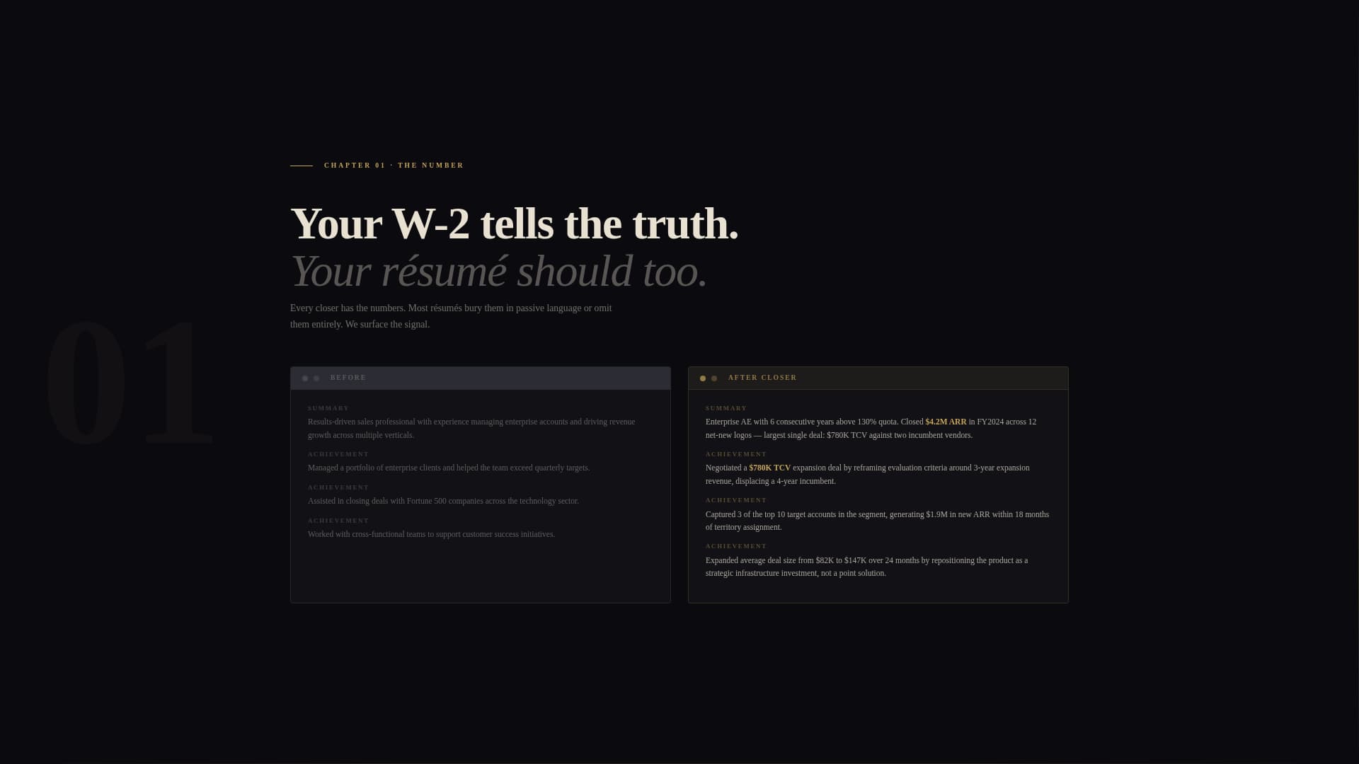 Closer - Highimpact Salesprofessional Landing Page Template