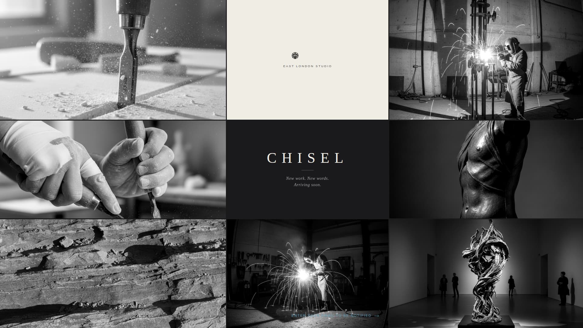 Chisel - Striking Sculptor Landing Page Template