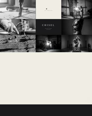 Chisel - Striking Sculptor Landing Page Template