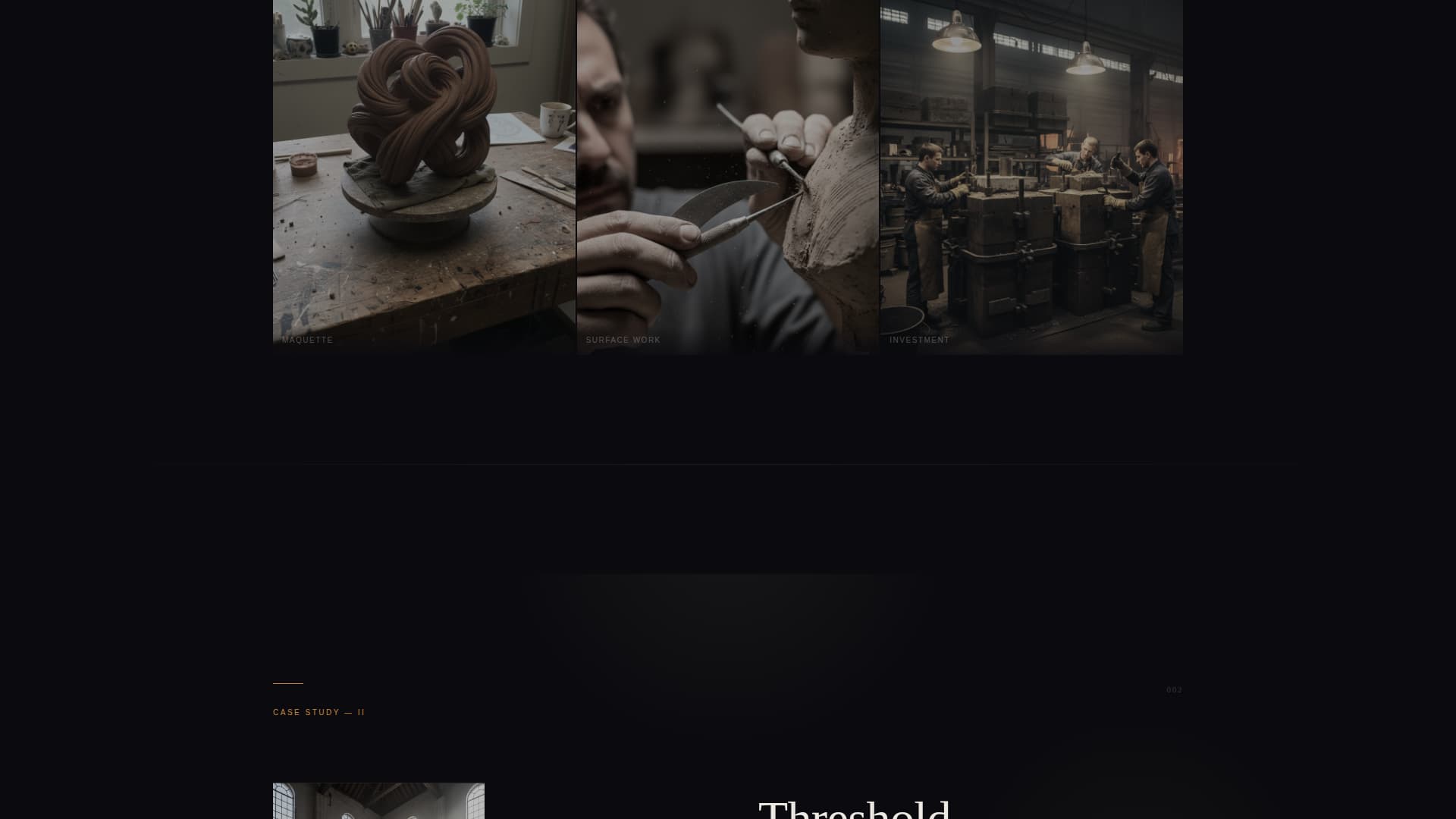 Sculptor Portfolio Specialist Portfolio Website Template