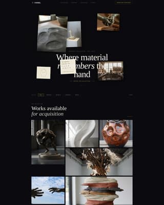 Chisel - Captivating Sculptor Landing Page Template
