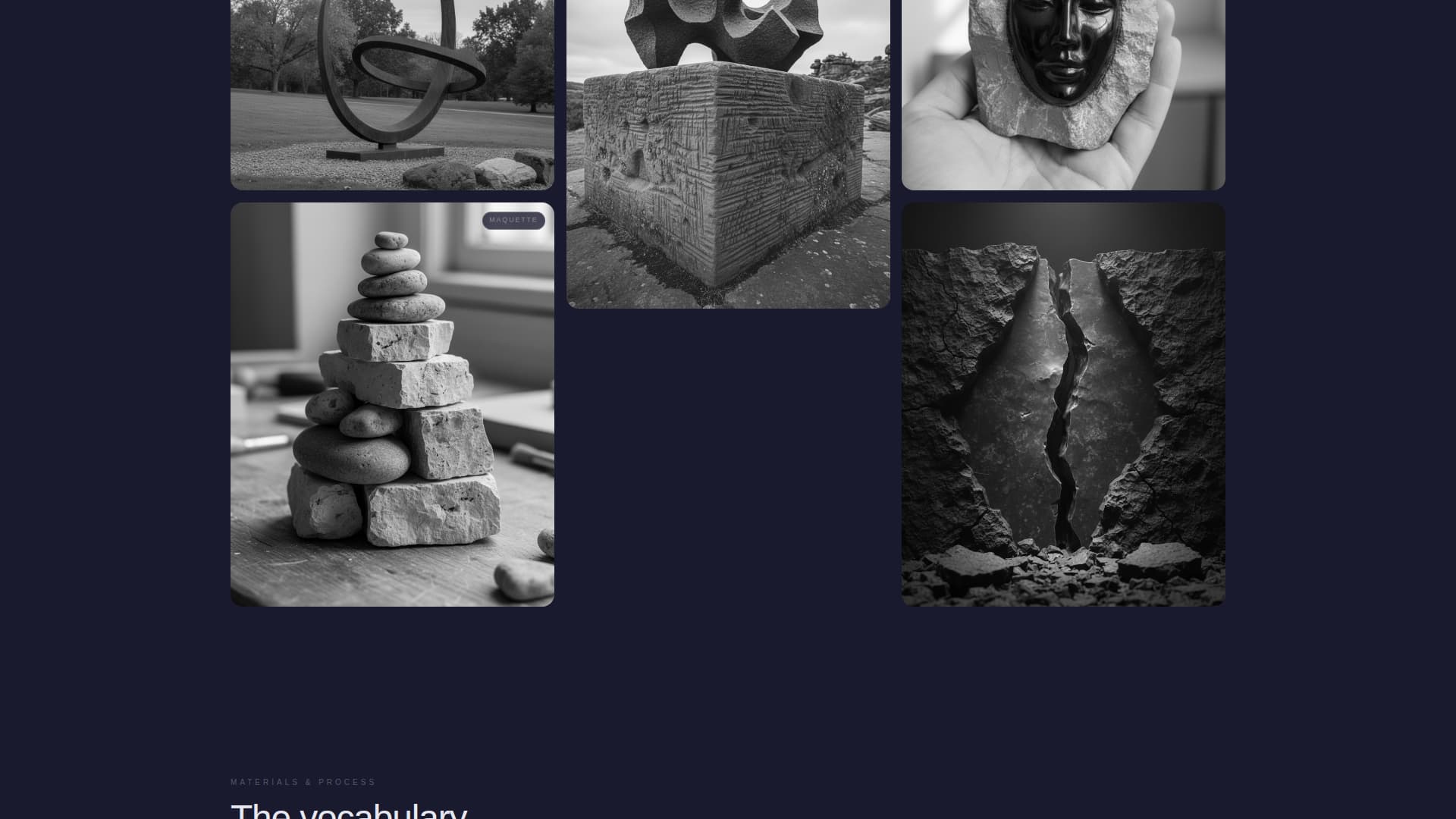 Sculptor Portfolio Portfolio Website Template