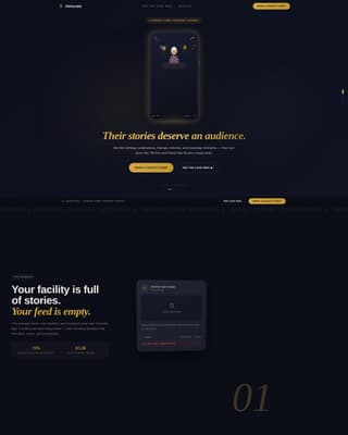 Advocate - Cinematic Seniorcare Landing Page Template