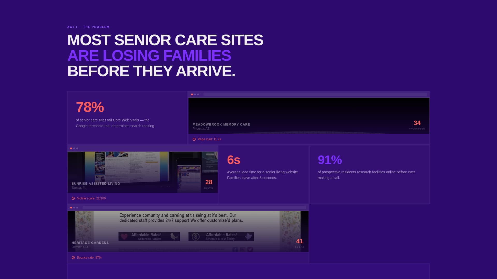 Advocate — Compassionate Elder Care Landing Page Template