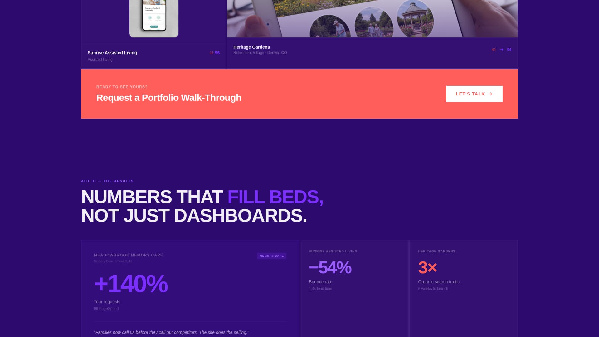 Advocate — Compassionate Elder Care Landing Page Template