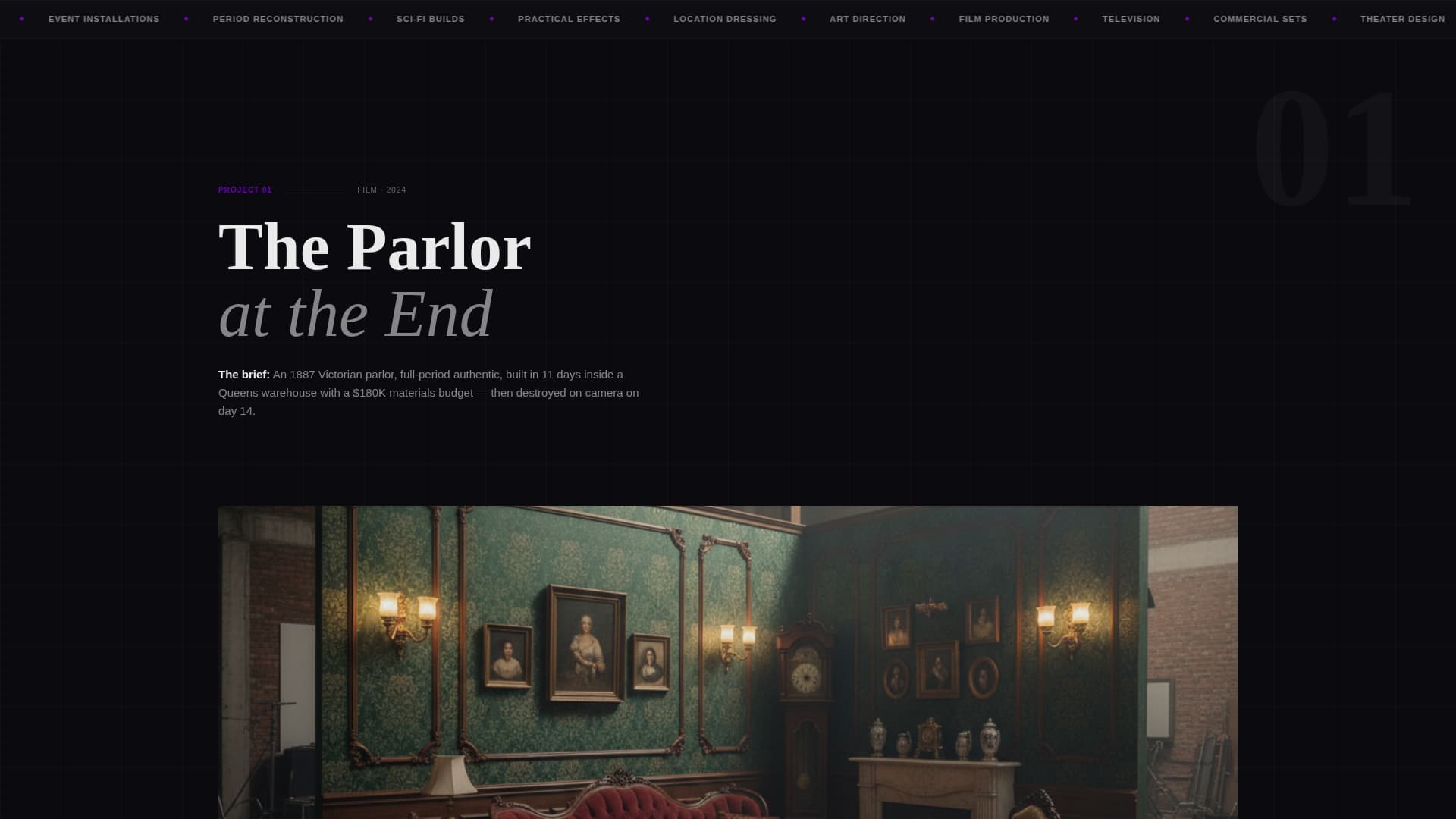 Soundstage - Electric Portfolio Landing Page Template