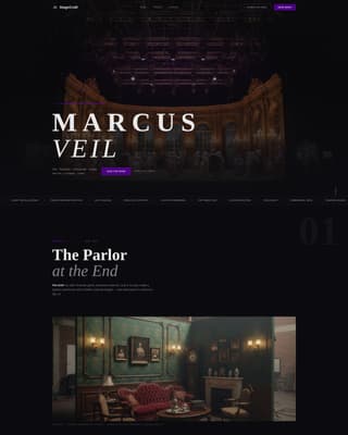 Soundstage - Electric Portfolio Landing Page Template